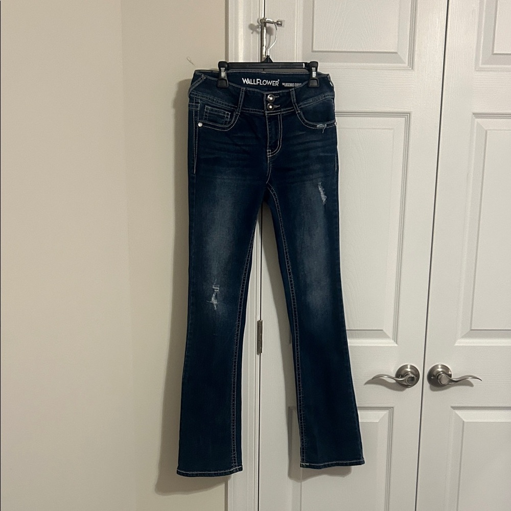 Wallflower Women's Dark Indigo Bootcut Jeans - Size 3